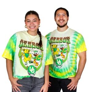 Oregon ducks Grateful Dead Tie-Dye T-Shirt